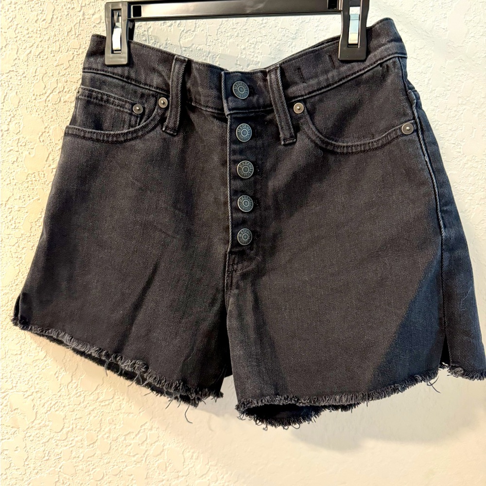 Madewell high waisted denim shorts